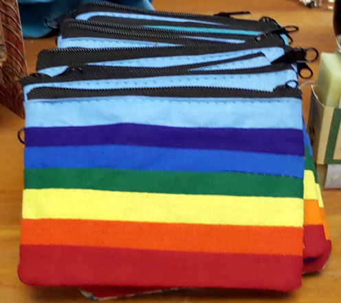 Rainbow purse ; courtesy of Sheriar Books