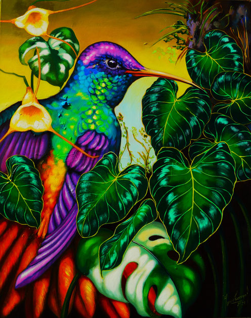 "Amazonia" 80x100cm  Öl auf Leinwand