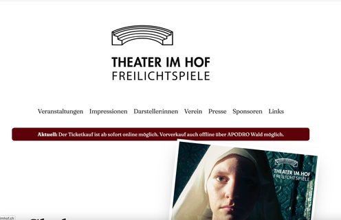 (Screenshot: theaterimhof.ch)