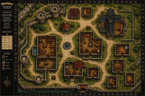 Plateau de jeu : les Sorciers de Morcar.