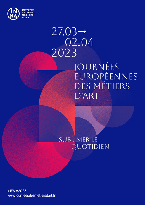 Affiche journées européennes des métiers d'art 2023