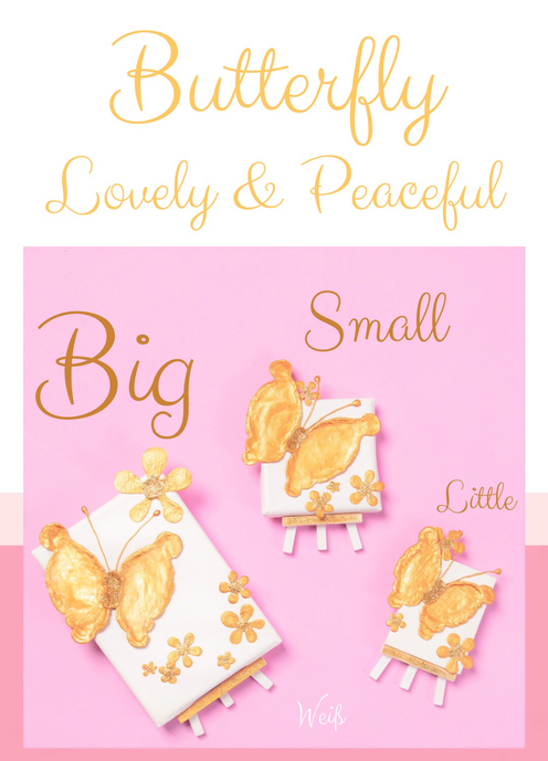  Butterfly "Lovely and Peaceful", in den Größen Big, Small und little