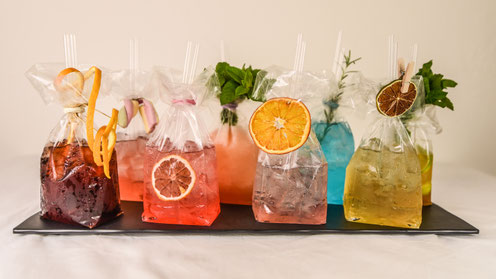 I drink creati per l'evento.
