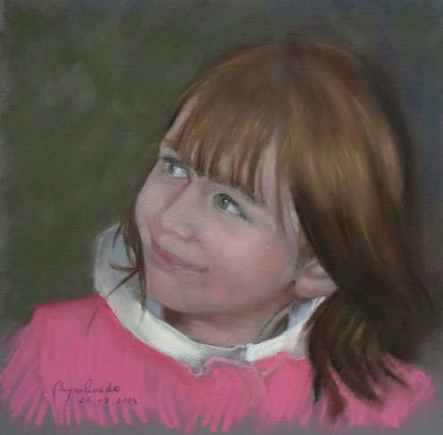 portrait, pastel, enfant, Schmincke, Sennelier, Rembrandt,