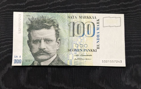 100フィンランドマルッカ紙幣から日本円に両替