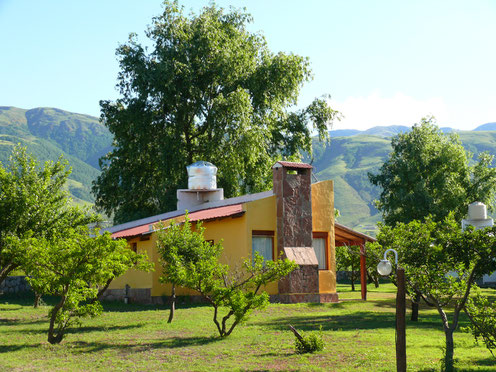 Was für ein Ort zum Entspannen: Unsere traumhafte Cabana in Tafi del Valle (Foto Jörg Schwarz)