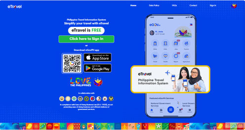 公式eTravelのトップ画像（表示された画像が間違いないかご確認ください）