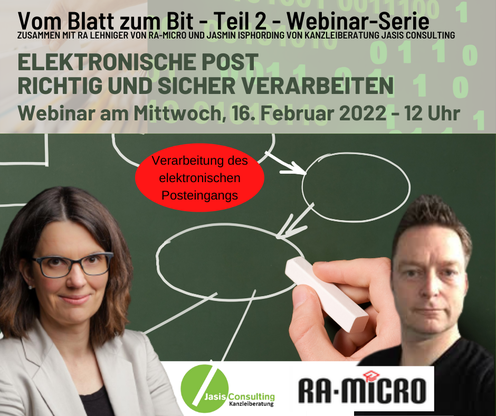 Ankuendigung_Webinar_Rechtsanwalt_Posteingang mit Kanzleisoftware richtig verarbeiten_RA-Micro