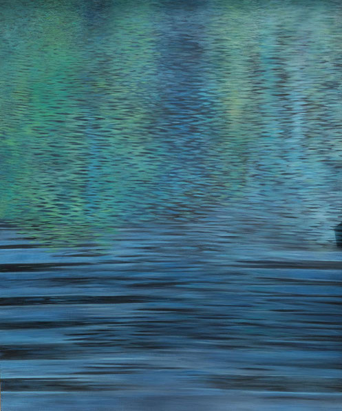 The Far Side of Blue 2025 60 x 50 cm Oel auf MDF