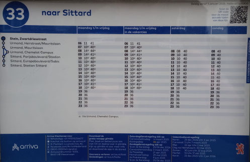 BUSSEN VANAF DOJO RICHTING SITTARD STATION