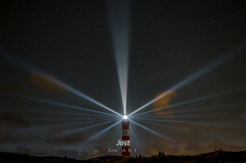 Amrumer Leuchtturm mit Lichtstern