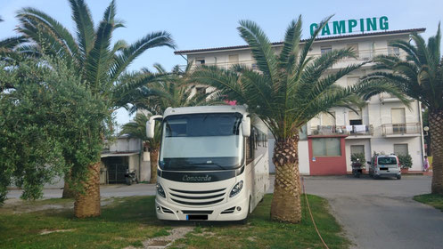 CAMPING CALYPSO IN CUPRA MARITTIMA, ITALIEN