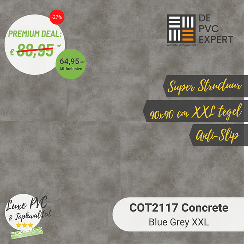COT2117 CONCRETE XL BLUE GREY