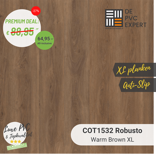 COT1532 Robusto Warm Brown XL