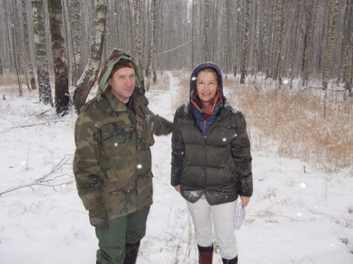 THE FRONT - Military History - Author Gabriele Plattes on the front sector near Rzhev, November 2012