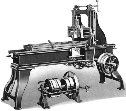 16" stroke Powered Planer with automatic reverse, 1877 by Hendey Machine Co.