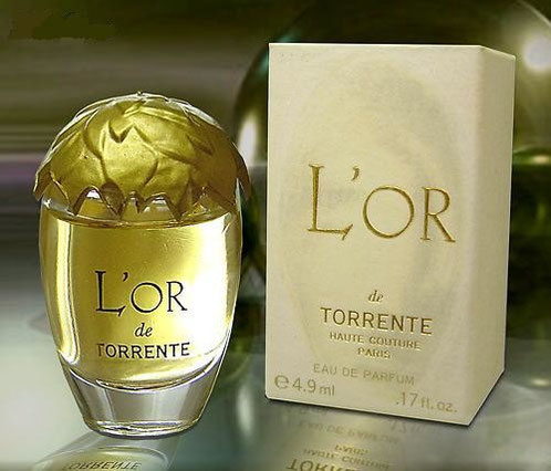 TORRENTE - L'OR : MINIATURE EAU DE PARFUM 4,9 ML : CELLE-CI COMPORTE UN BOUCHON CAPOT EN PLASTIQUE DORE