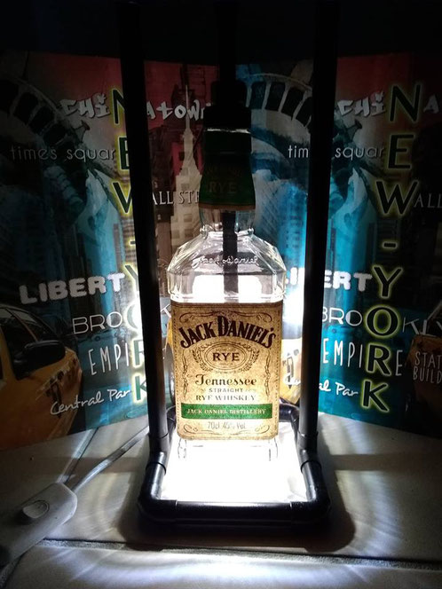 Lampe suspendue noire "Jack Daniels" 