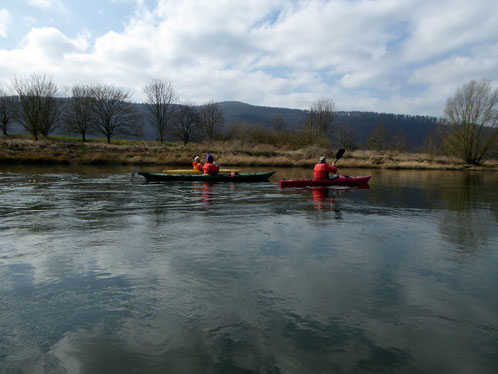 Osterfahrt auf der Weser von Hann.Münden nach Weißehütte