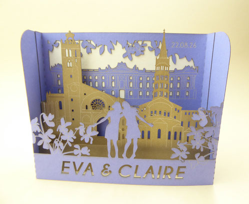 Faire-part de mariage Monuments de Toulouse