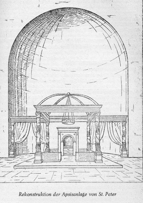 Apsis der konstantinischen Peterskirche