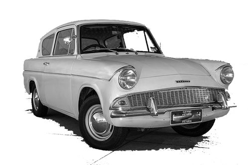 Vintage British Ford Anglia