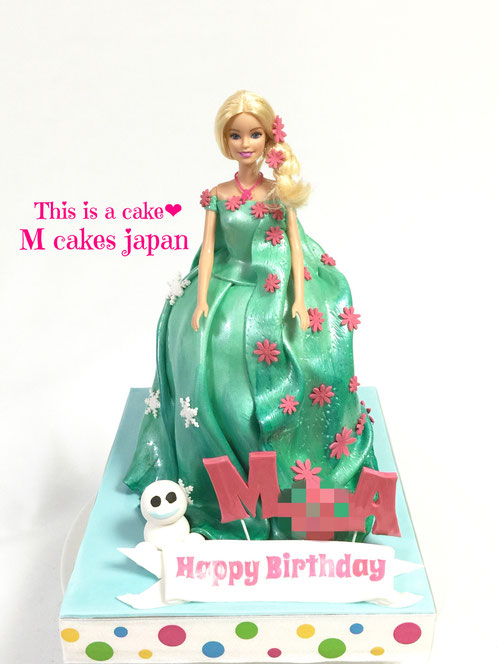 エルサのサプライズ風 ドレスケーキ M Cakes エムケーキ