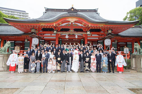 生田神社、大阪-神戸-京都での結婚式持ち込みカメラマンは結婚式moviesへお任せください- 記録ビデオ撮影-撮って出しエンドロール-写真スナップ撮影が44000円から