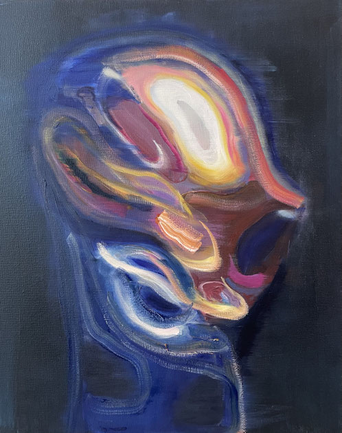 Portrait, 2025, ÖL auf Leinwand, 60 x 50 cm 