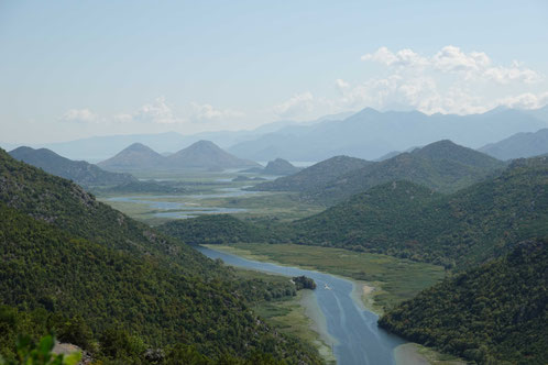 Der Skadar Nationalpark vom unglaublichen Skadar Viewpoint aus