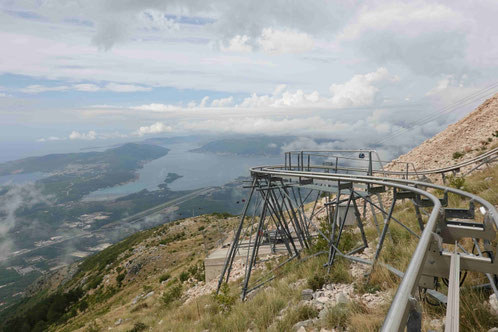 Abenteuerlicher Alpine Rollercoaster auf dem Lovcen Mountain