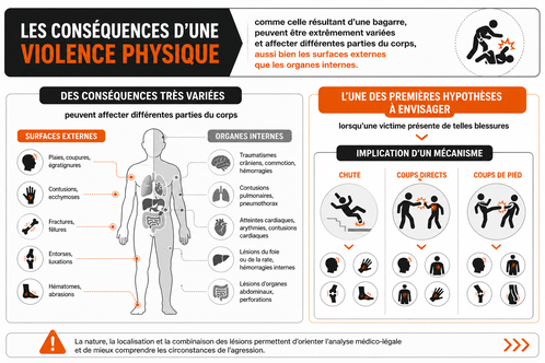 Les conséquences de la violence physique