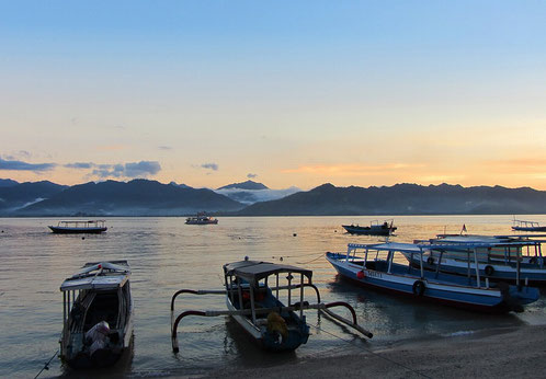 Gili Air is a stunning island with amazing sunsets 