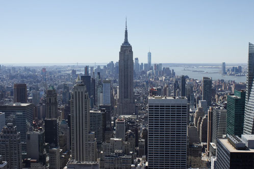 Blick über Manhattan vom Rockefeller Center aus