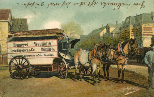 Bierwagen der alten Westfalia-Brauerei