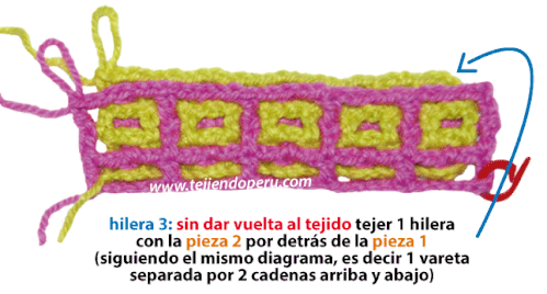 Cómo tejer el punto filet entretejido a crochet