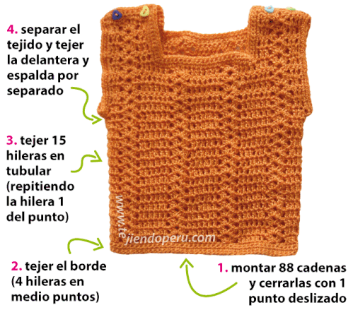 Cómo tejer un conjunto de chaleco y bolsita para bebés a crochet!