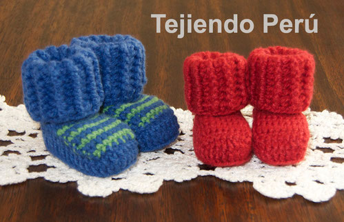Botines de lana a crochet on sale