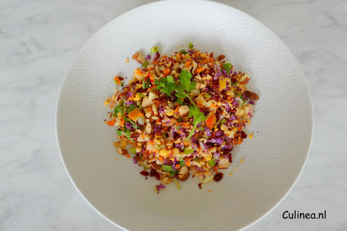 Gekleurde bloemkool couscous