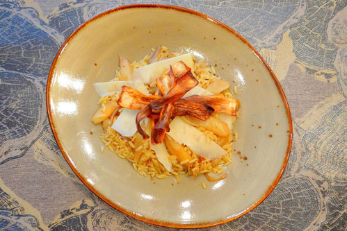 Orzotto met balsamico schorseneren