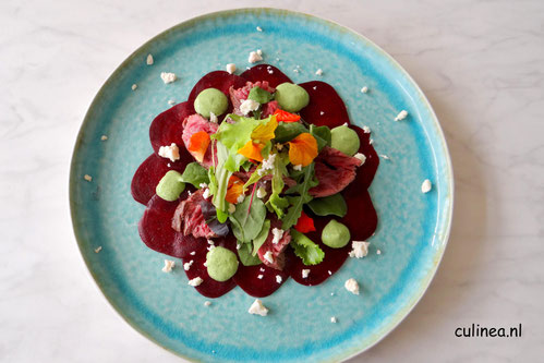 Biet en bief carpaccio