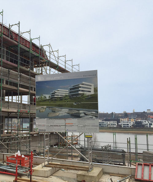 Baustelle SWAN | PHOENIX See Dortmund | Blick in Richtung See