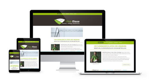 Die responsive Webseite wurde für den Fliesenleger Mister Fliese erstellt.