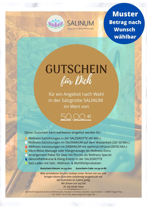 Gutschein-Beispiel - Klicken Sie zum Vergrößern!