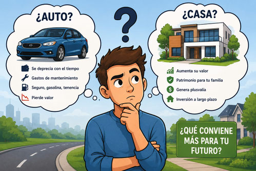 Comprar casa o auto, que conviene mas?