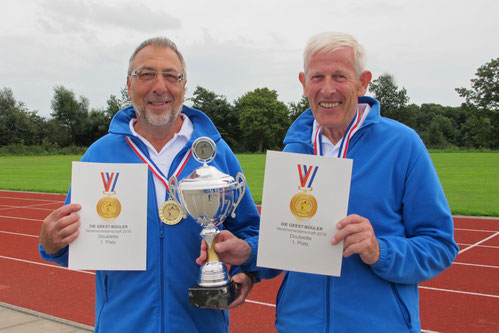 Manfred Thomsen und Otto Hansen - Vereinsmeister Doublette 2016