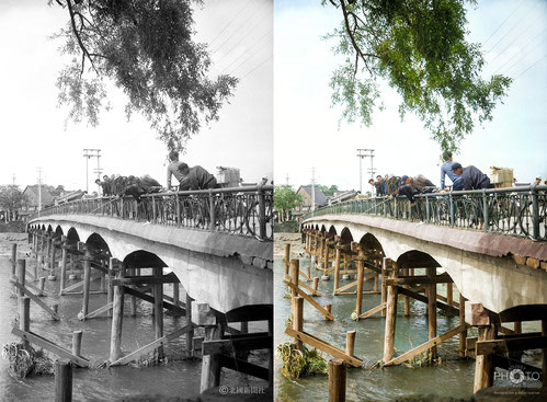 1959（昭和34）年5月6日、金沢市犀川・新橋