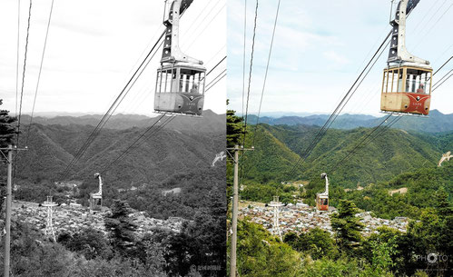 1960（昭和35）年9月13日、石川県の山中温泉街