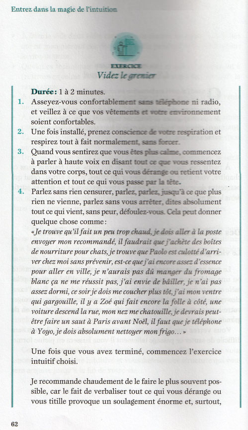 tiré du livre de Sylviane Jung « entrez dans la magie de l’intuition »