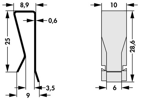 THFA10 Fischer Elektronik トランジスタ固定用スプリング (TO-220, TO-3Pパッケージ用)